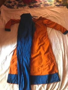 Beautiful Orange Cotton Churidar With Pant |womens kurta With Pant