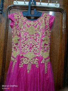 Pink Embellished Ethnic Gown
