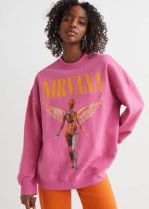H&M Nirvana Oversized Fit Sweatshirt