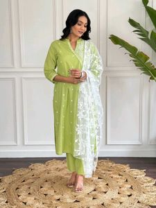 Lime Green Straight Suit