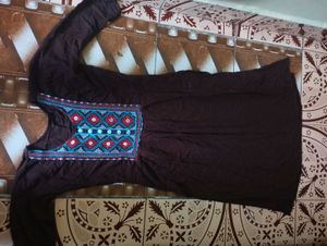 BROWN AESTHETIC KURTI