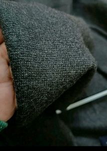 Elegant Black Pure Wollen Coat 🧥