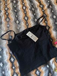 asos design black top