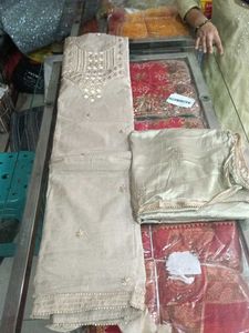 Elegant Beige Salwar Kameez Suit