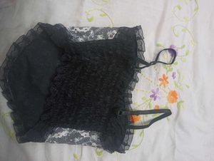 Lace Pearl Corset Top