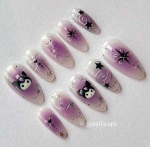 Kuromi Press-On Nails