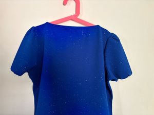 Sparkly Blue Mini Dress