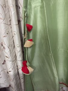Elegant Sage Green Kurti with Accents