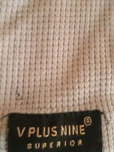 A.POW.KING Beige Long Sleeve Polo Shirt