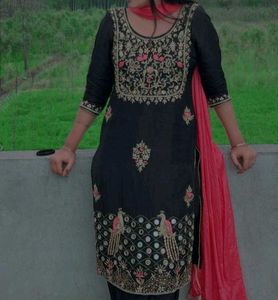 Festival wear black salwar suit