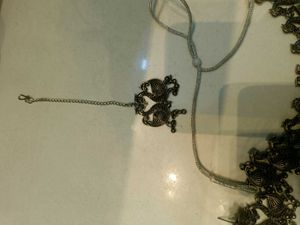 Oxidized Silver Peacock Jewelry Set