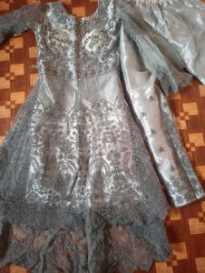 Beautiful Heavy Kurti With Pant Dupatta 💘💘