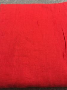 100% Cotton red Dupatta 2.5m