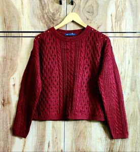 Maroon Sweater Size-42-44