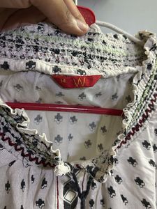 W Brand Boho Chic Peasant Top
