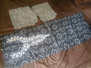 Black White Dress Material