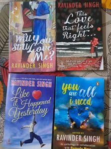 4 Combo Fiction Books By Ravinder Singh