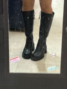 Zara Knee Long Boot With Size 36
