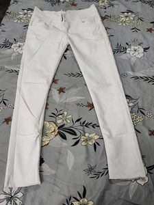 White Straight Leg Jeans