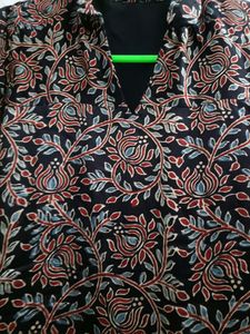 Pure Ajrakh Modal Silk Kurta