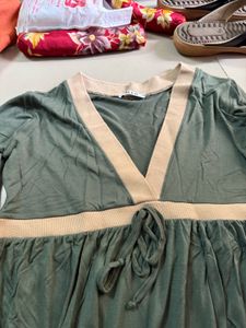 Boho Green Dress