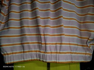 Striped Long Sleeve Crop Top