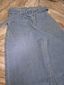 Belted Wide Leg Jeans
