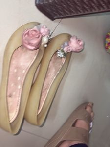 Floral Applique Ballerinas