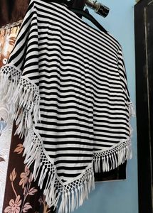White Cotton Cape Top