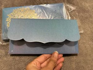 Beautiful Blue Shagan Envelopes (Pack Of 10)
