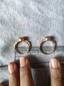 Set of 3 Gold Rings(daily wear)19.19.18 size