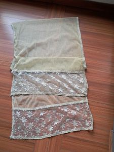 43)Peach Palazzo &amp; Dupatta Set