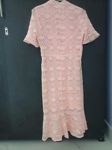 Lace Mermaid Tail Midi Dress