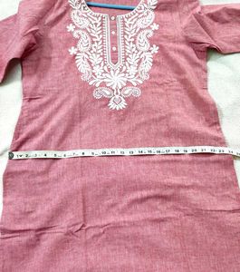 Elegant XL Embroidered Kurta with Palazzo