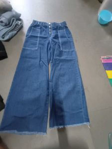 Wide Leg Denim Pants baggy