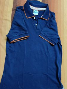 Teenie Weenie Women Blue Teddy Logo Polo T-shirt