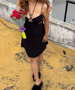 Little Black Dress with Cutouts