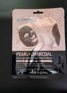 Pearl+Charcoal Facial Sheet Mask