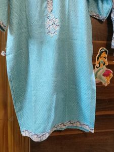 Elegant Blue winter Kurta Set