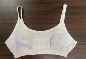 White Cotton Comfort Bra
