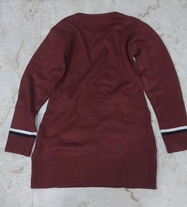 Rust Color Long Sweater Small Size