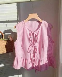 Cute Pink Striped Top