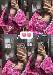 Pink Printed Kurta