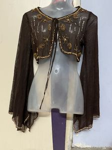 Pintrest korean embroidered mauve jacket