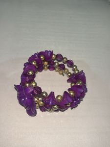 Purple Flower Bracelet