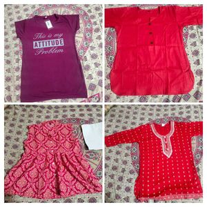 Four New assorted tops