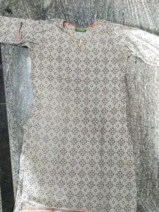 Three Piece Printed Kurta