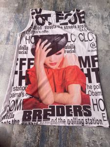 Edgy Graphic Print Tank Top