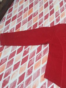 Cute Red Velvet Girl&#39;s Jacket