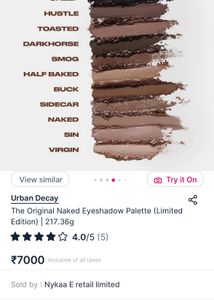 Urban Decay Naked Eyeshadow Palette